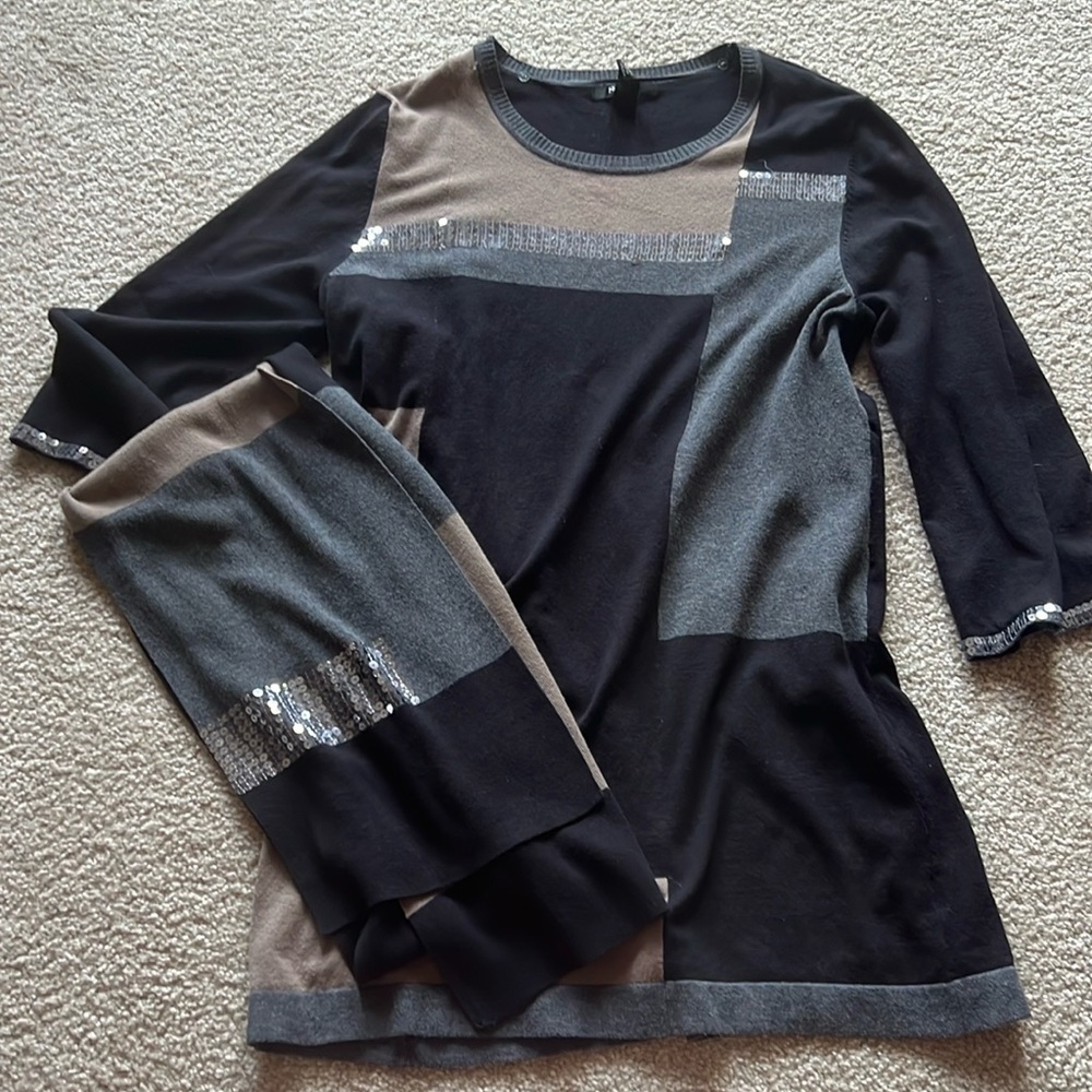 Style & Co Sweater Dress with scarf